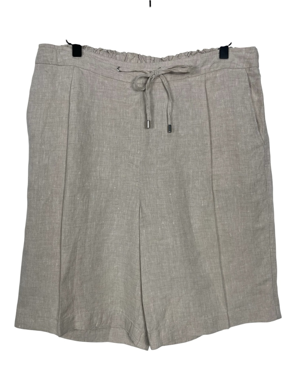 Chico's 100% Linen Bermuda Shorts High Rise Size 12